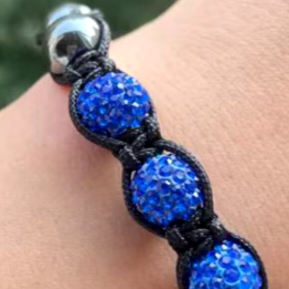 Blue and Black Bracelet NEW - Picture 2 of 5